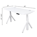 Quattro Series 60" Electric Adjustable Standing Desk with Rectangular Top