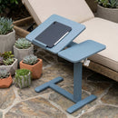 Overbed Table Adjustable Height 30"-43", Tilt Top Rolling Laptop Desk with Wheels