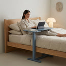 Overbed Table Adjustable Height 30"-43", Tilt Top Rolling Laptop Desk with Wheels