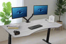 K Series 71" Standing Desk with Curved Top