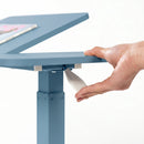 Overbed Table Adjustable Height 30"-43", Tilt Top Rolling Laptop Desk with Wheels