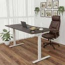 Elite Pro Series 71" x 33" Standing Desk with Off-White Frame