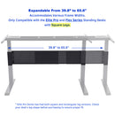 Elite Pro Series 60" Standing Desk with Stabilizer Bar