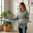Overbed Table Adjustable Height 30"-43", Tilt Top Rolling Laptop Desk with Wheels