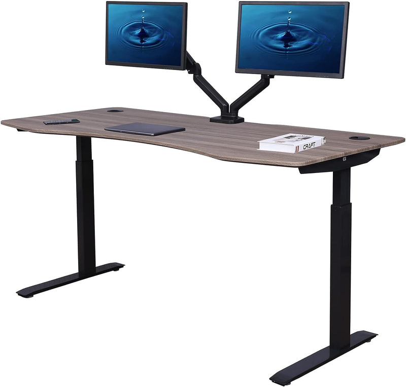 Elite Pro Series 71" x 33" Standing Desk with Black Frame