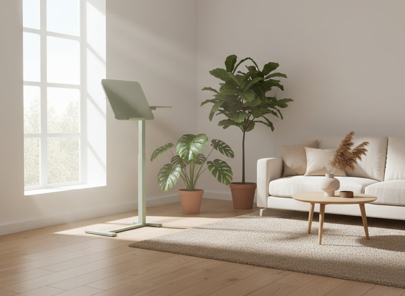 NEW PRODUCT PRE-ORDER: Overbed Table Adjustable Height 30"-43", Tilt Top Rolling Laptop Desk with Wheels