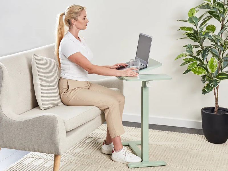 NEW PRODUCT PRE-ORDER: Overbed Table Adjustable Height 30"-43", Tilt Top Rolling Laptop Desk with Wheels