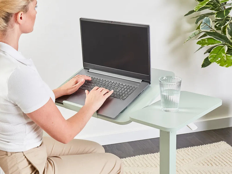 NEW PRODUCT PRE-ORDER: Overbed Table Adjustable Height 30"-43", Tilt Top Rolling Laptop Desk with Wheels