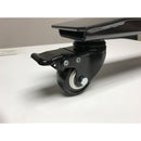 2-Inch Heavy Duty Rubber Caster Wheel with Swiveling Threaded Stem (Pack of 4)