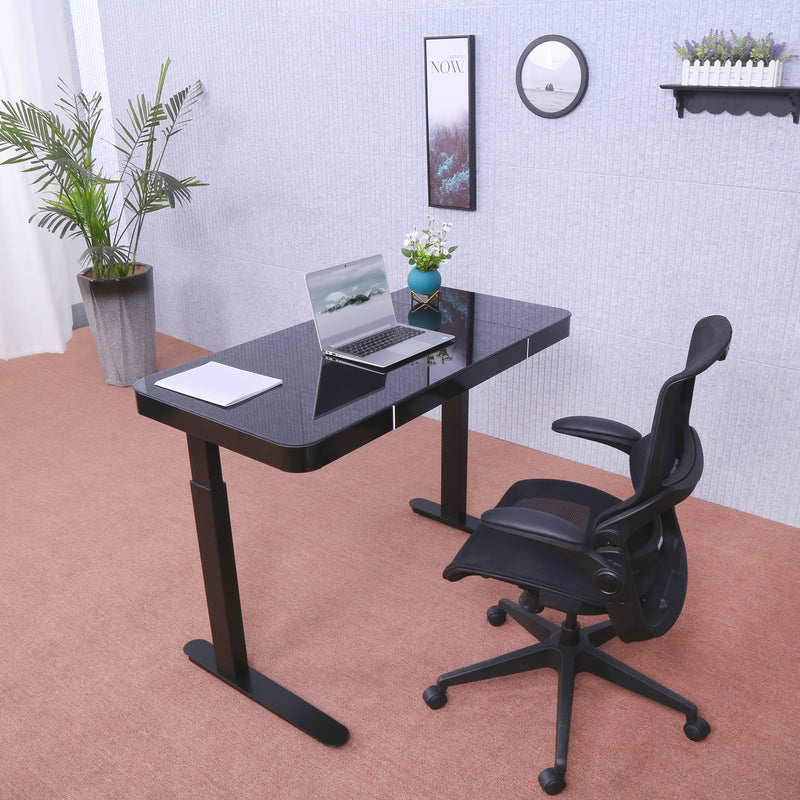 Tempered Glass Lumi Series 47" Standing Desk