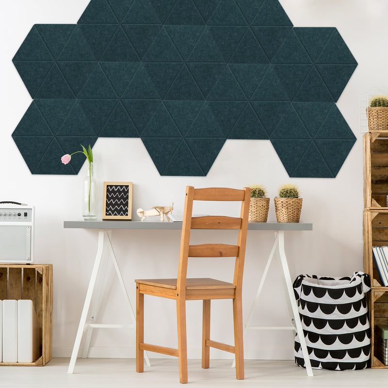 Artsonic Hexagon Acoustic Sound Absorbing Panel 12'' X 10'' X 0.4''