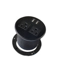 UL Certified Desktop Power Grommet with 2xAC Outlet, 2xUSB Charging Ports