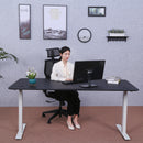 Elite Pro Series 71" x 33" Standing Desk with Off-White Frame