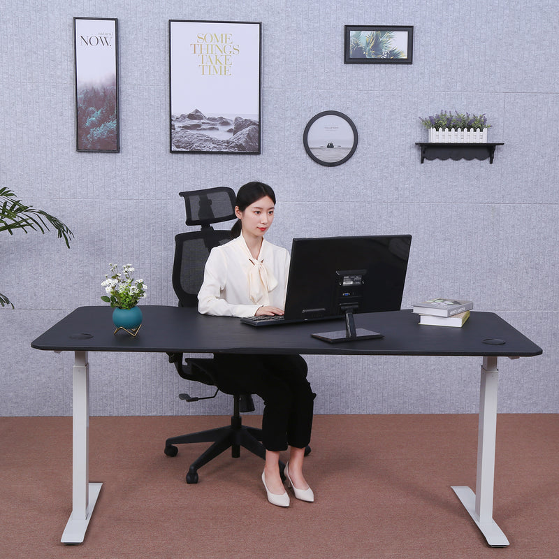 Elite Pro Series 60" x 27" Standing Desk with Off-White Frame