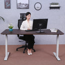 Elite Pro Series 60" x 27" Standing Desk with Off-White Frame
