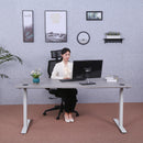 Elite Pro Series 71" Standing Desk - Grey Top