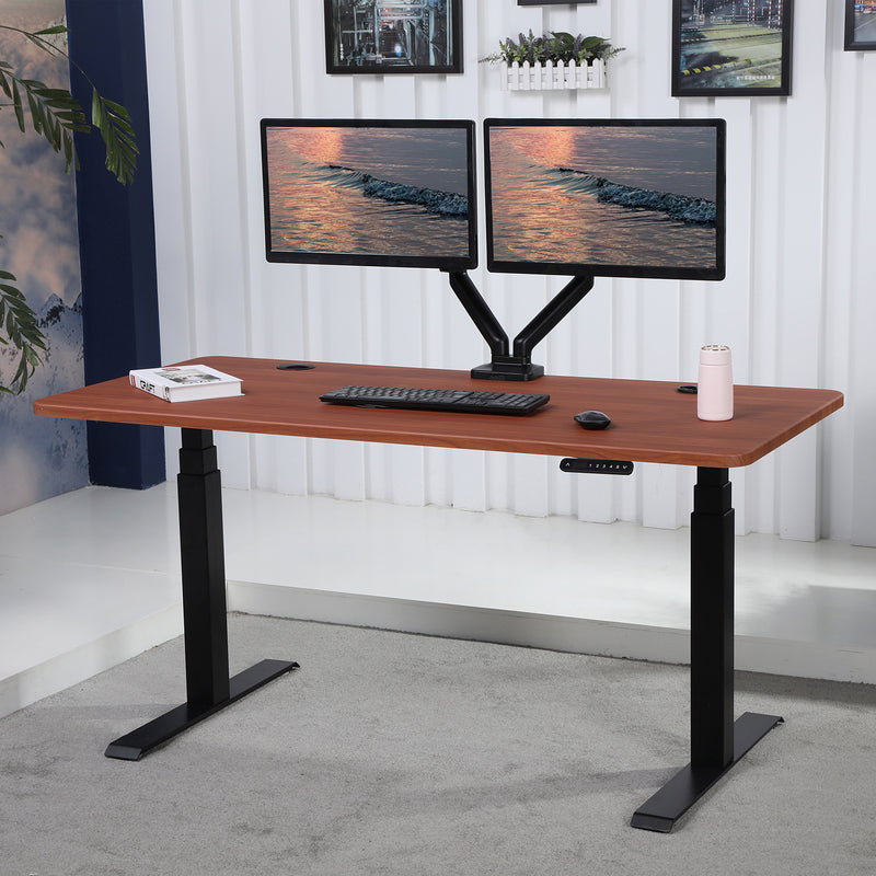 K Series 60" x 29.5" Standing Desk with Black Frame