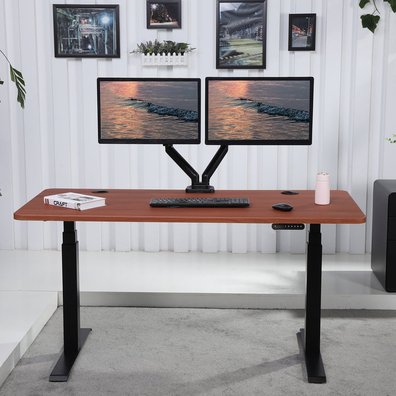 K Series 60" x 29.5" Standing Desk with Black Frame