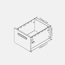 3-Drawer Metal Mobile File Cabinet with Locking Keys