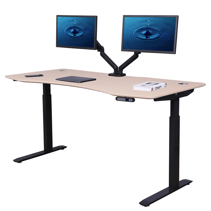 Elite Pro Series 71" x 33" Standing Desk with Black Frame
