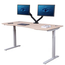 Elite Pro Series 60" x 27" Standing Desk with Off-White Frame