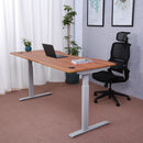 Elite Pro Series 60" x 27" Standing Desk with Off-White Frame