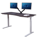 Elite Pro Series 60" x 27" Standing Desk with Off-White Frame
