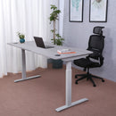 Elite Pro Series 71" x 33" Standing Desk with Off-White Frame