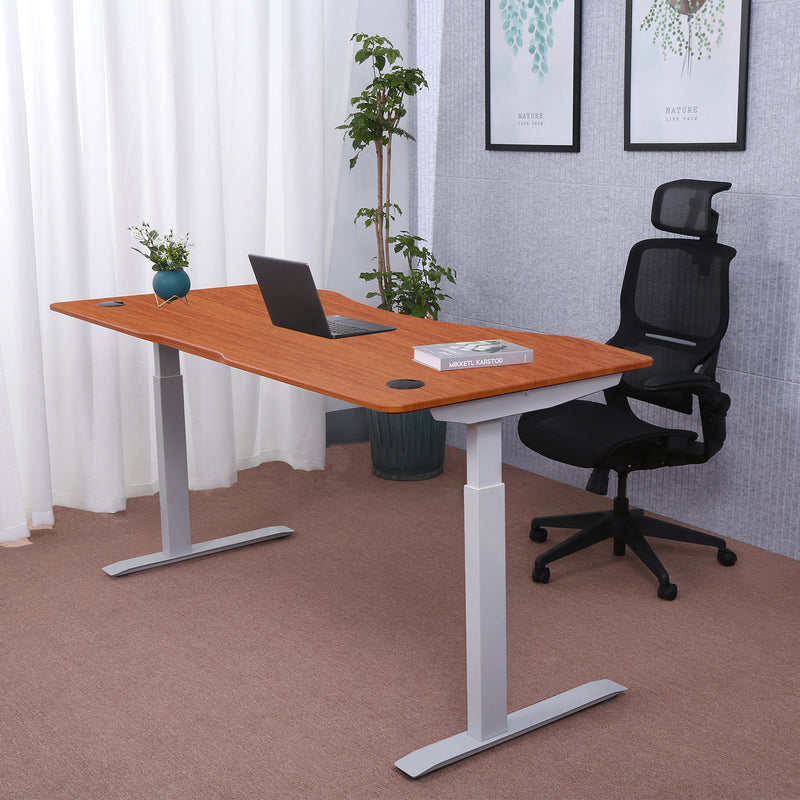 Elite Series 60" x 27" Standing Desk with 100% Natural Bamboo Top