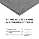 Artsonic Square Acoustic Sound Absorbing Panel 12'' X 12'' X 0.4''