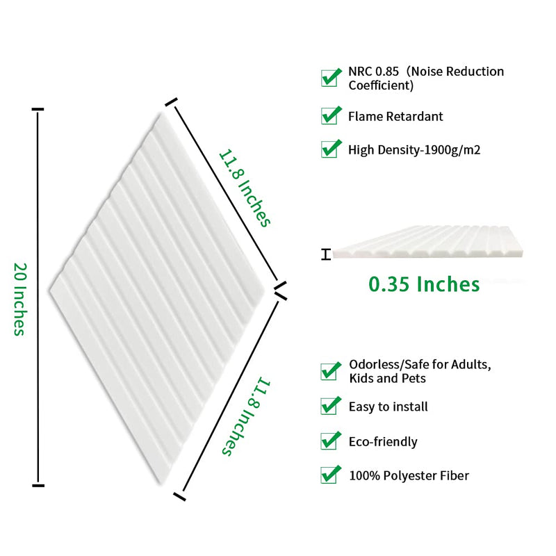 Artsonic Diamond Acoustic Sound Absorbing Panel 20'' X 12'' X 0.4''