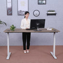 Elite Pro Series 71" x 33" Standing Desk with Off-White Frame