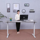Elite Pro Series 71" Standing Desk - Grey Top