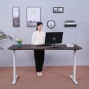 Elite Pro Series 60" x 27" Standing Desk with Off-White Frame