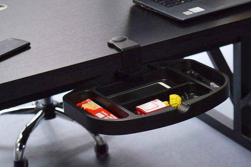Clamp-On Under Desk 360-Degree Swivel Drawer