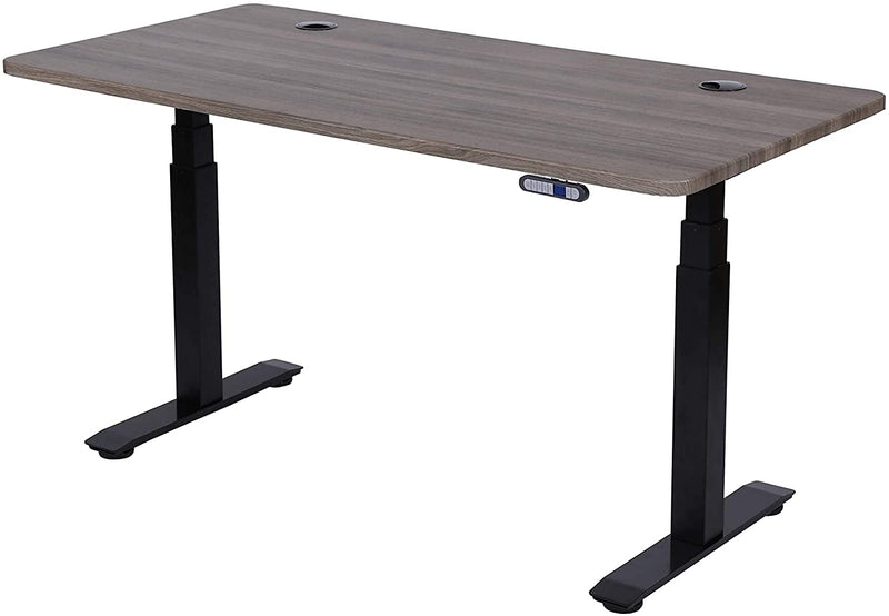 Flex Series 60" x 29.5" Standing Desk with Black Frame, Rectangular Top
