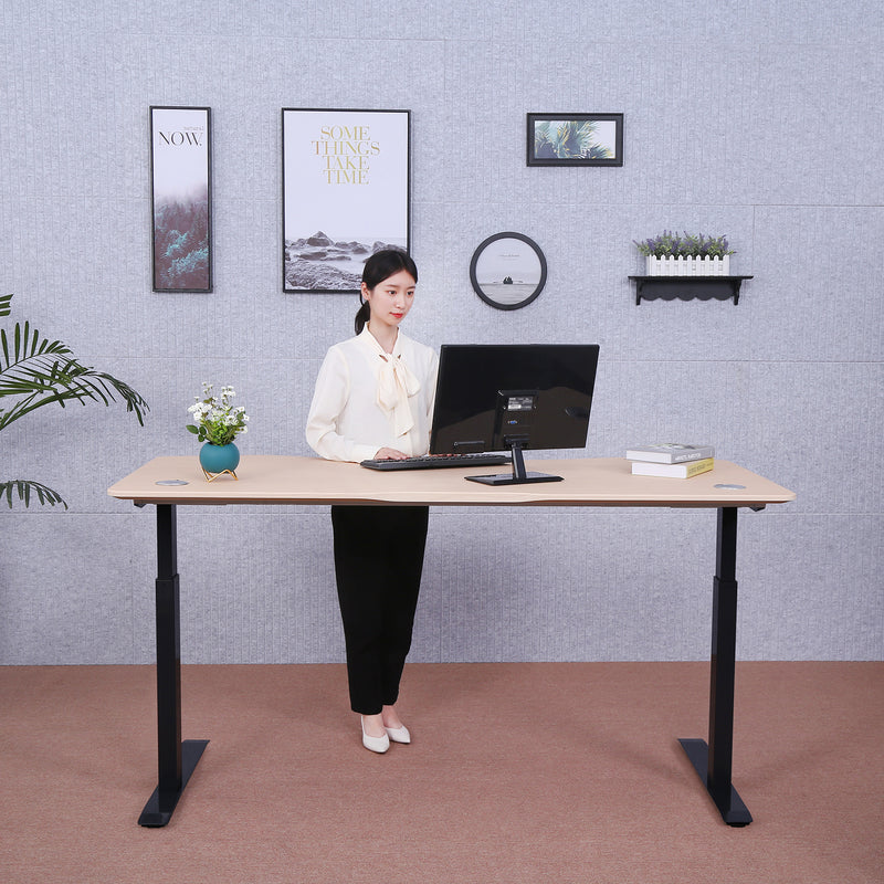 Elite Pro Series 60" x 27" Standing Desk with Black Frame