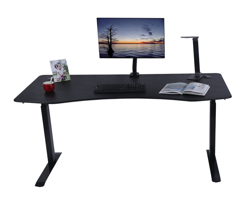 Elite Pro Series 71" x 33" Standing Desk with Black Frame