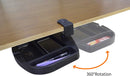 Clamp-On Under Desk 360-Degree Swivel Drawer