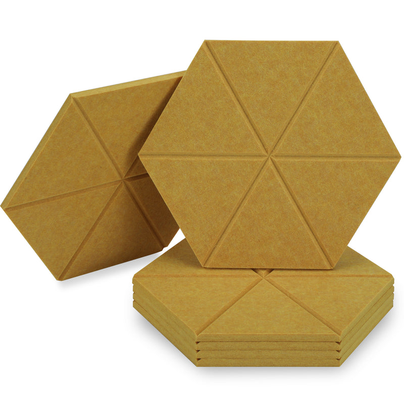 Artsonic Hexagon Acoustic Sound Absorbing Panel 12'' X 10'' X 0.4''