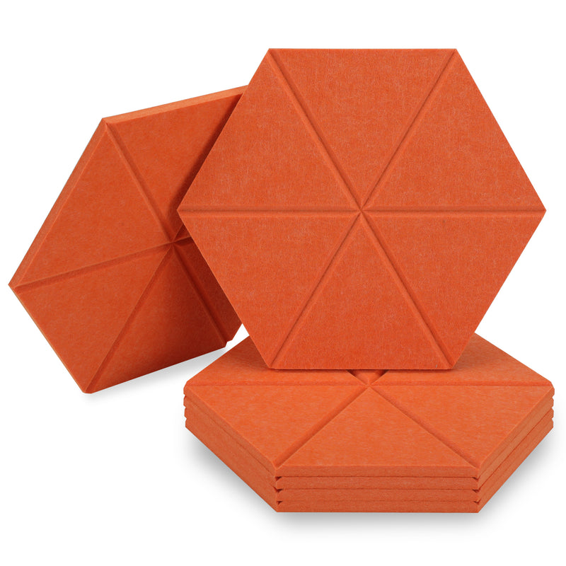 Artsonic Hexagon Acoustic Sound Absorbing Panel 12'' X 10'' X 0.4''