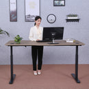 Elite Pro Series 71" x 33" Standing Desk with Black Frame