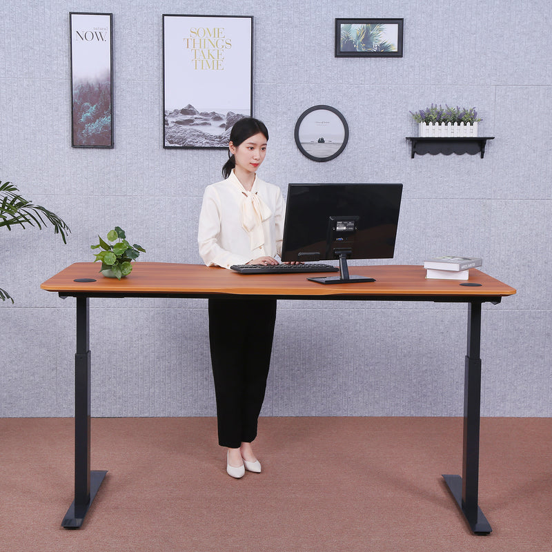 Elite Pro Series 60" x 27" Standing Desk with Black Frame