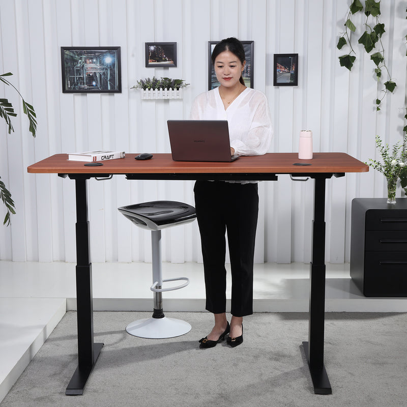 K Series 60" x 29.5" Standing Desk with Black Frame