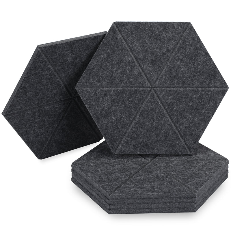 Artsonic Hexagon Acoustic Sound Absorbing Panel 12'' X 10'' X 0.4''