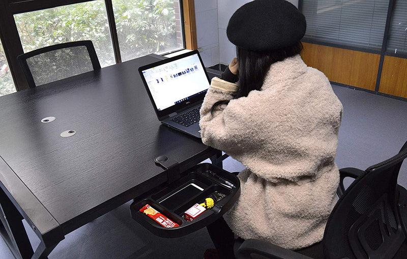 Clamp-On Under Desk 360-Degree Swivel Drawer