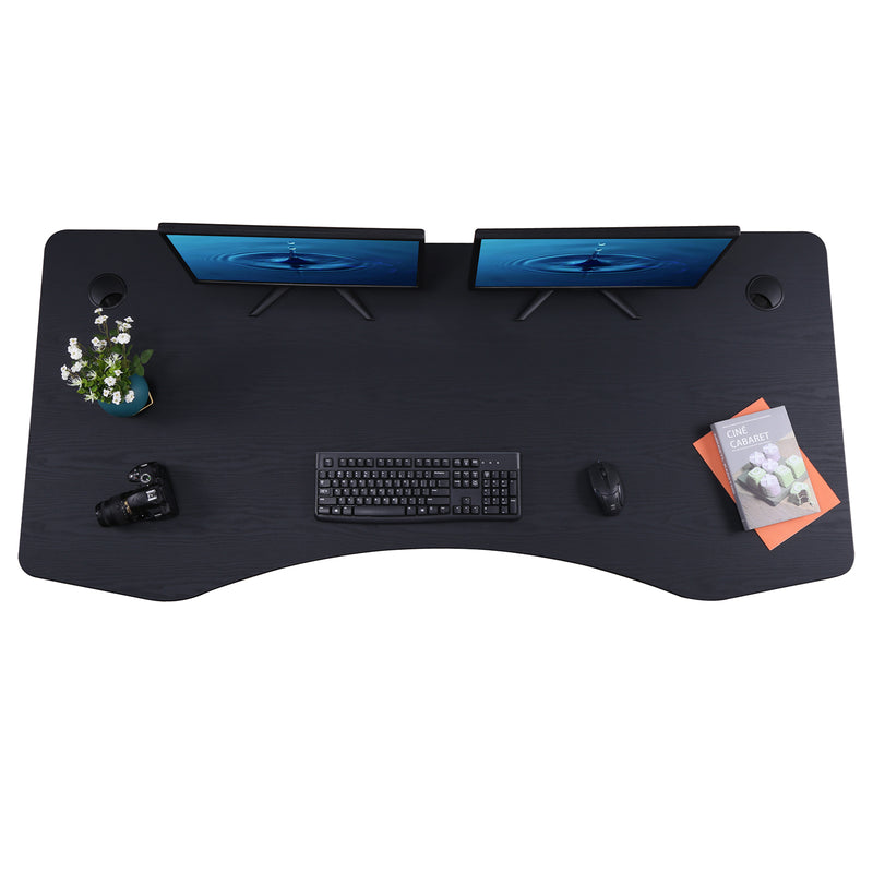 Elite Pro Series 71" x 33" Standing Desk with Black Frame