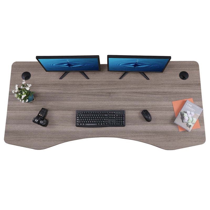 Elite Pro Series 71" x 33" Standing Desk with Black Frame