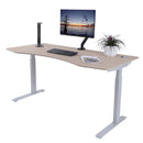 Elite Pro Series 71" x 33" Standing Desk with Off-White Frame