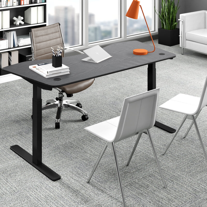 Elite Pro Series 71" x 33" Standing Desk with Black Frame